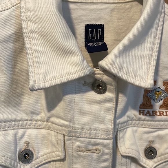 Women’s Harris/Gap white jean jacket - Picture 6 of 9